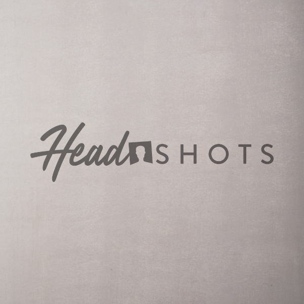 white hand painted headshot background