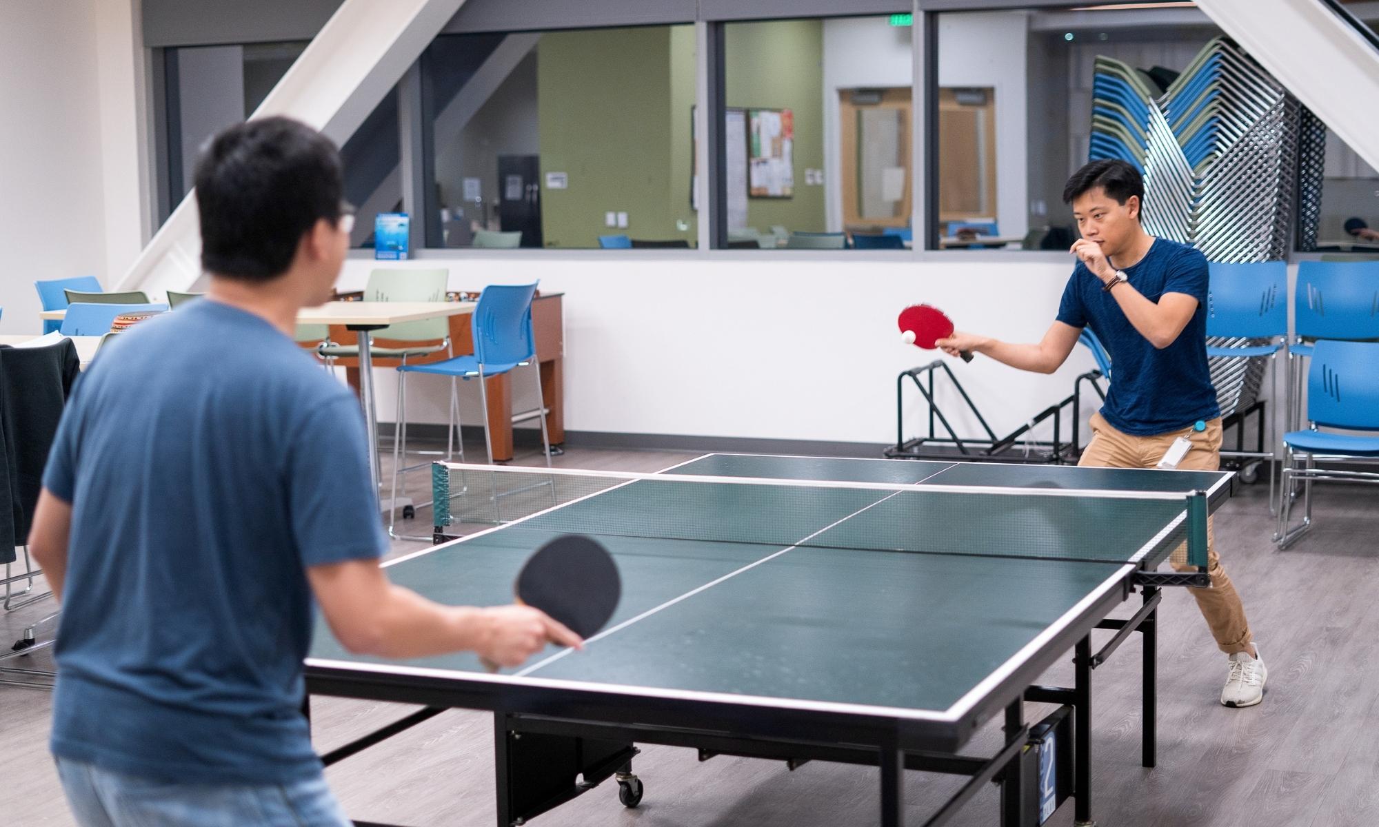employees having fun in office photo