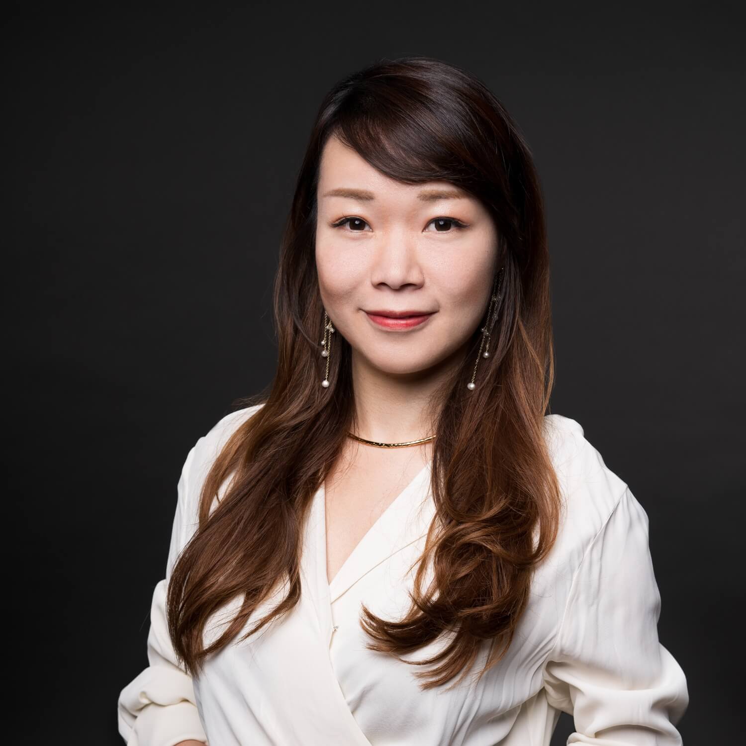 corporate headshot photography example on black