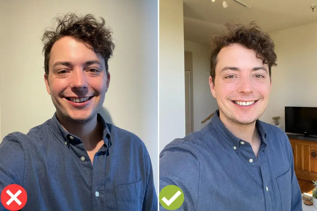 lighting selfie headshots for linkedin profile photo