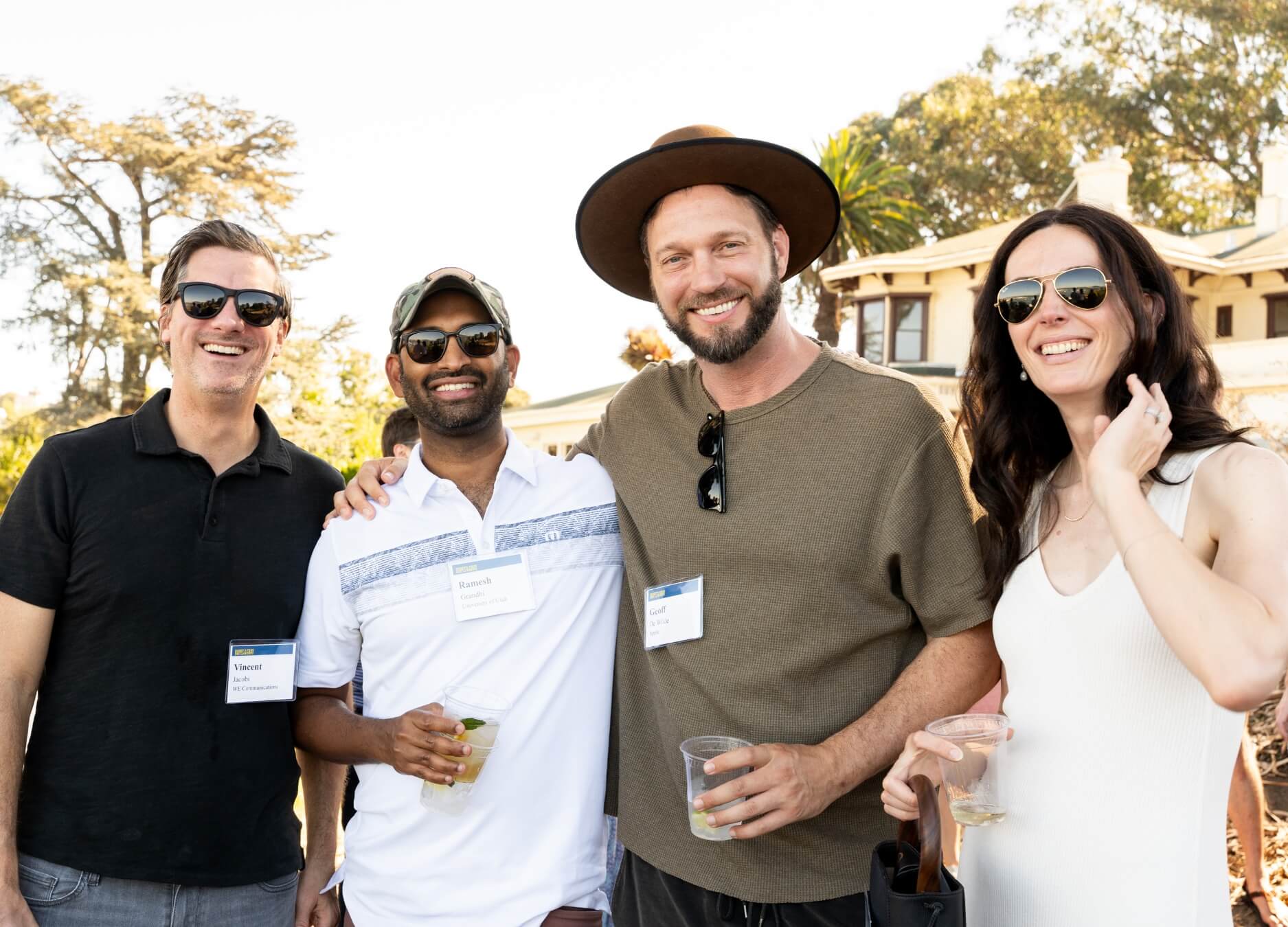 employees having fun at an event photography