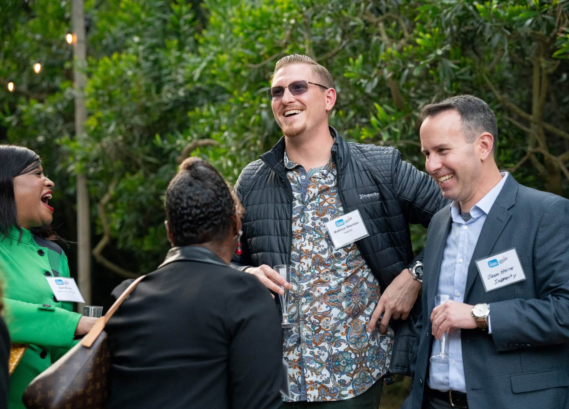 people having fun at corporate event party
