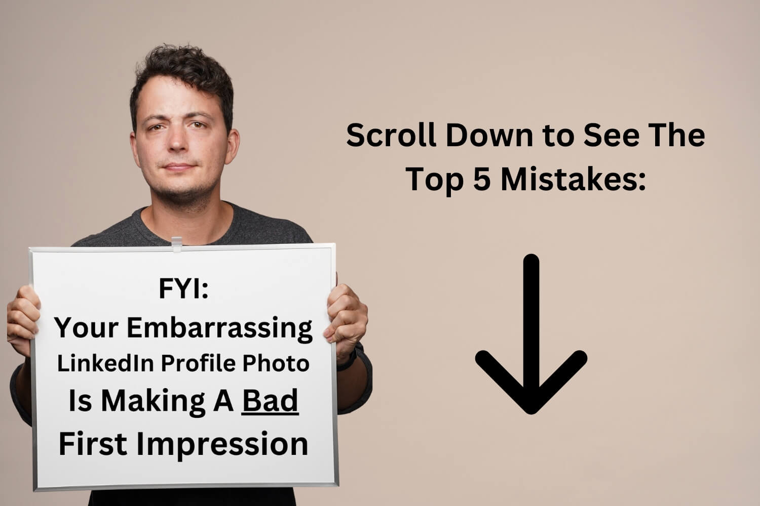 top linkedin profile photo mistakes