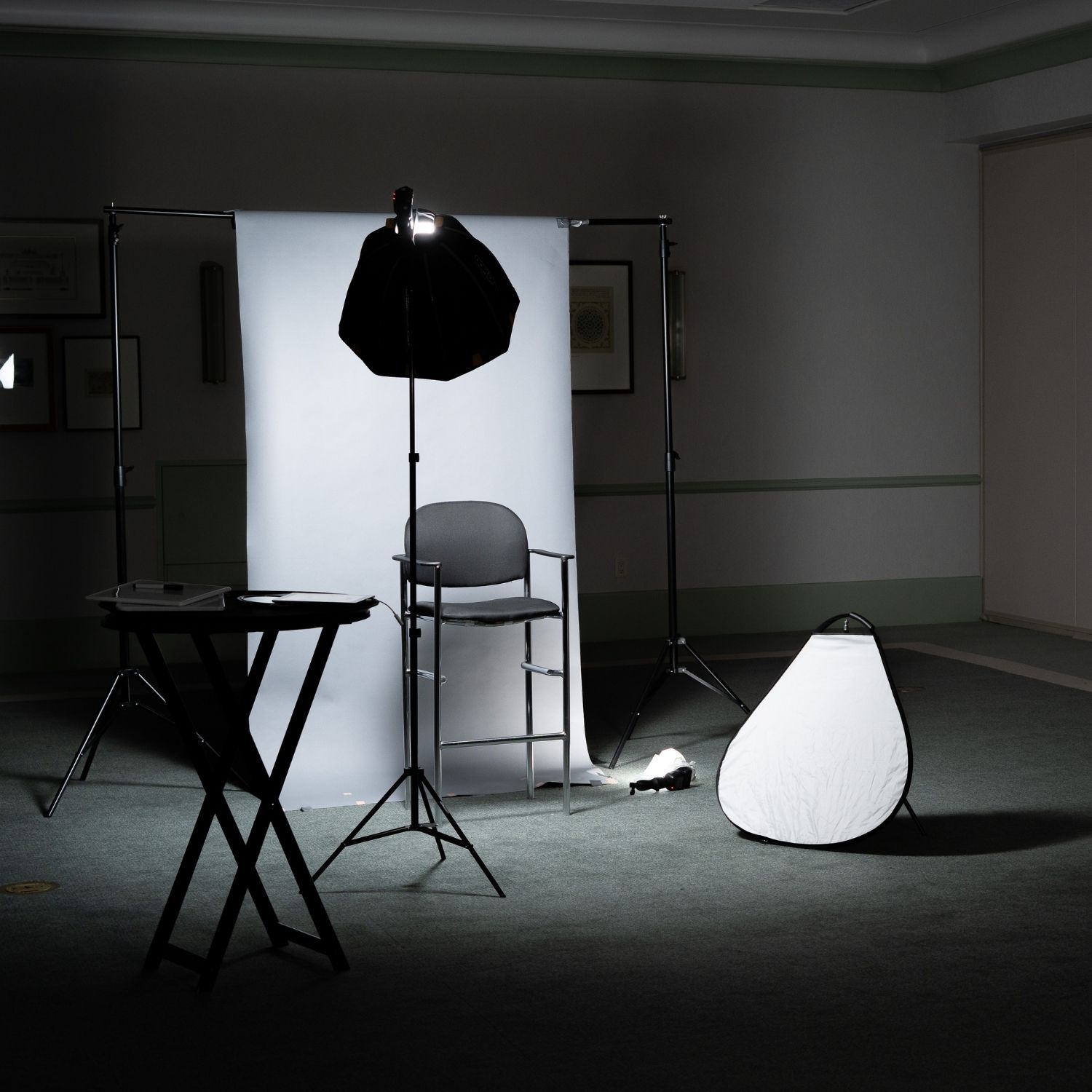 office headshot setup