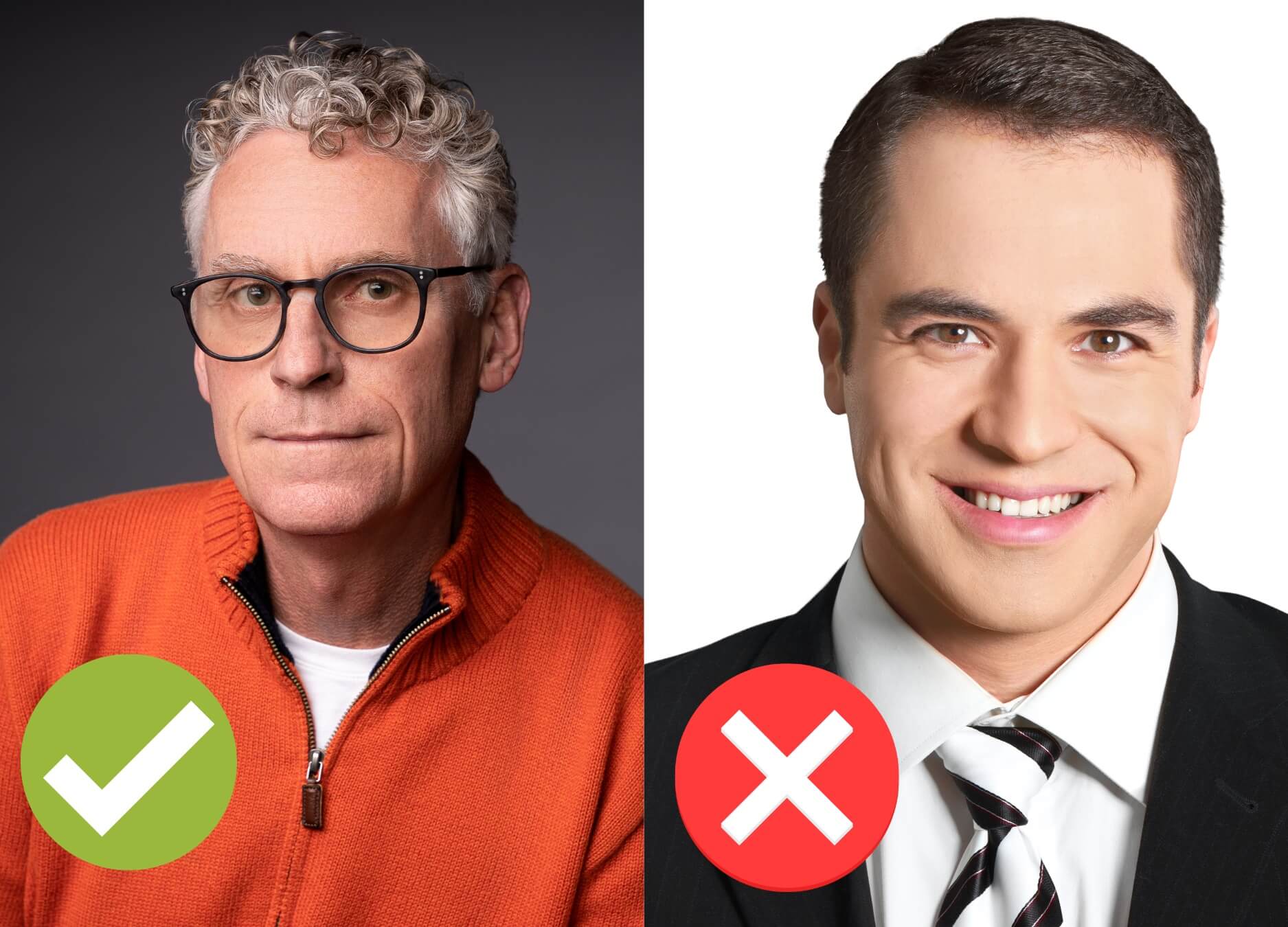what colors to wear for headshots